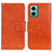 Funda de Cuero Cartera con Soporte Carcasa N05P para Xiaomi Redmi 10 5G Naranja