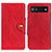 Funda de Cuero Cartera con Soporte Carcasa N06P para Google Pixel 7a 5G Rojo