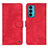 Funda de Cuero Cartera con Soporte Carcasa N06P para Motorola Moto Edge 20 5G Rojo