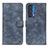 Funda de Cuero Cartera con Soporte Carcasa N06P para Motorola Moto Edge (2021) 5G Azul