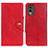 Funda de Cuero Cartera con Soporte Carcasa N06P para Nokia C210 Rojo