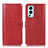 Funda de Cuero Cartera con Soporte Carcasa N06P para OnePlus Nord 2 5G Rojo