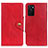 Funda de Cuero Cartera con Soporte Carcasa N06P para Oppo A55S 5G Rojo