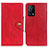 Funda de Cuero Cartera con Soporte Carcasa N06P para Oppo K9 5G Rojo