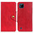 Funda de Cuero Cartera con Soporte Carcasa N06P para Realme C20 Rojo