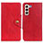 Funda de Cuero Cartera con Soporte Carcasa N06P para Samsung Galaxy S22 Plus 5G Rojo