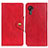 Funda de Cuero Cartera con Soporte Carcasa N06P para Samsung Galaxy XCover 5 SM-G525F Rojo