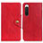 Funda de Cuero Cartera con Soporte Carcasa N06P para Sony Xperia 10 IV SO-52C Rojo