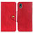 Funda de Cuero Cartera con Soporte Carcasa N06P para Sony Xperia Ace III Rojo