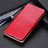 Funda de Cuero Cartera con Soporte Carcasa N07 para Huawei P40 Pro Rojo