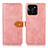 Funda de Cuero Cartera con Soporte Carcasa N07P para Huawei Honor X6a Rosa