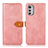 Funda de Cuero Cartera con Soporte Carcasa N07P para Motorola Moto E32 Rosa