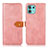 Funda de Cuero Cartera con Soporte Carcasa N07P para Motorola Moto Edge 20 Lite 5G Rosa