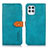 Funda de Cuero Cartera con Soporte Carcasa N07P para Motorola Moto Edge S 5G Cian