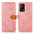 Funda de Cuero Cartera con Soporte Carcasa N07P para Oppo K9 5G Rosa