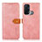 Funda de Cuero Cartera con Soporte Carcasa N07P para Oppo Reno5 A Rosa