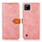 Funda de Cuero Cartera con Soporte Carcasa N07P para Realme C20A Rosa