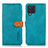 Funda de Cuero Cartera con Soporte Carcasa N07P para Samsung Galaxy M32 4G Cian