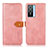 Funda de Cuero Cartera con Soporte Carcasa N07P para Vivo Y74s 5G Rosa