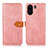 Funda de Cuero Cartera con Soporte Carcasa N07P para Xiaomi Poco C65 Rosa