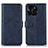 Funda de Cuero Cartera con Soporte Carcasa N08P para Huawei Honor X8b Azul