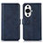 Funda de Cuero Cartera con Soporte Carcasa N08P para Huawei Nova 11 Azul