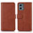 Funda de Cuero Cartera con Soporte Carcasa N08P para Motorola Moto G 5G (2023) Marron