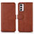 Funda de Cuero Cartera con Soporte Carcasa N08P para Motorola Moto G42 Marron