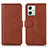 Funda de Cuero Cartera con Soporte Carcasa N08P para Motorola Moto G54 5G Marron