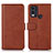 Funda de Cuero Cartera con Soporte Carcasa N08P para Nokia C22 Marron