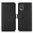 Funda de Cuero Cartera con Soporte Carcasa N08P para Nokia C32 Negro