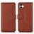 Funda de Cuero Cartera con Soporte Carcasa N08P para Samsung Galaxy A04E Marron