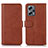 Funda de Cuero Cartera con Soporte Carcasa N08P para Xiaomi Redmi Note 12 Turbo 5G Marron