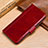 Funda de Cuero Cartera con Soporte Carcasa P01 para Huawei P30 Lite New Edition Rojo