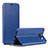 Funda de Cuero Cartera con Soporte Carcasa P01 para Samsung Galaxy S8 Azul