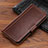 Funda de Cuero Cartera con Soporte Carcasa P04 para Apple iPhone Xs Marron