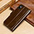 Funda de Cuero Cartera con Soporte Carcasa P05 para Apple iPhone X Marron