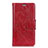 Funda de Cuero Cartera con Soporte Carcasa para Alcatel 5V Rojo