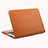 Funda de Cuero Cartera con Soporte Carcasa para Apple MacBook Air 13 pulgadas (2020) Marron