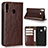 Funda de Cuero Cartera con Soporte Carcasa para Asus Zenfone 5z ZS620KL Marron