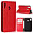 Funda de Cuero Cartera con Soporte Carcasa para Asus Zenfone 5z ZS620KL Rojo