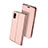 Funda de Cuero Cartera con Soporte Carcasa para Huawei Enjoy 9 Oro Rosa