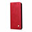 Funda de Cuero Cartera con Soporte Carcasa para Oppo A5 Rojo