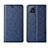 Funda de Cuero Cartera con Soporte Carcasa para Oppo A53 5G Azul