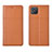 Funda de Cuero Cartera con Soporte Carcasa para Oppo A92s 5G Naranja