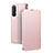 Funda de Cuero Cartera con Soporte Carcasa para Oppo Reno3 Pro Oro Rosa