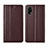 Funda de Cuero Cartera con Soporte Carcasa para Realme V15 5G Marron