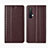 Funda de Cuero Cartera con Soporte Carcasa para Realme X50t 5G Marron