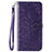 Funda de Cuero Cartera con Soporte Carcasa para Samsung Galaxy A51 5G Morado