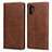 Funda de Cuero Cartera con Soporte Carcasa para Samsung Galaxy Note 10 Plus Marron